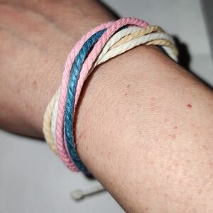 Multi-strand Braded Colorful Friendship Surfer Twisted Rope Bracelet
